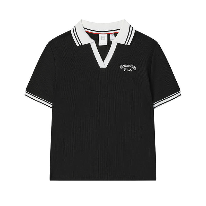 FILA Tennis Polo Shirt Women's Jet Black BK