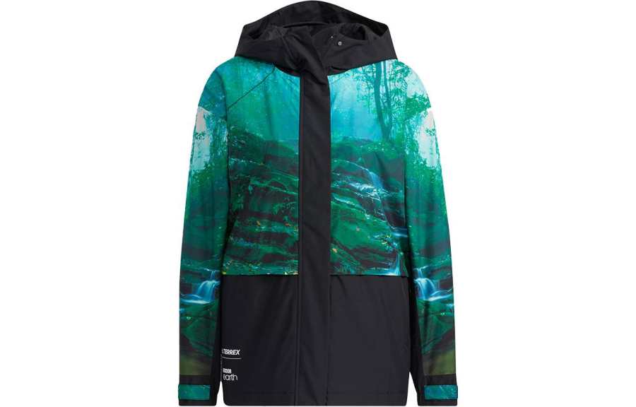 Adidas Adidas Terrex Jackets Women's Green Hooded Moderate Other