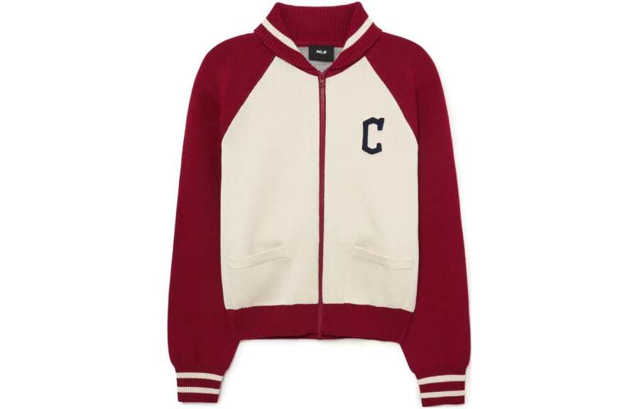MLB Varsity Cardigan Cleveland Guardians Knitwear Women's Multicolor