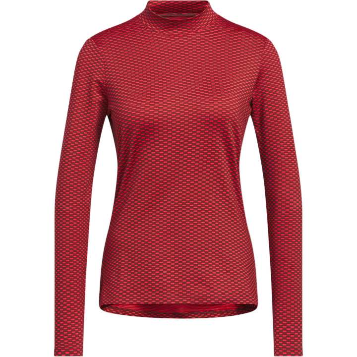 Adidas Adidas Women's BeyondTone Mesh Mock Shirt Aurora Ruby