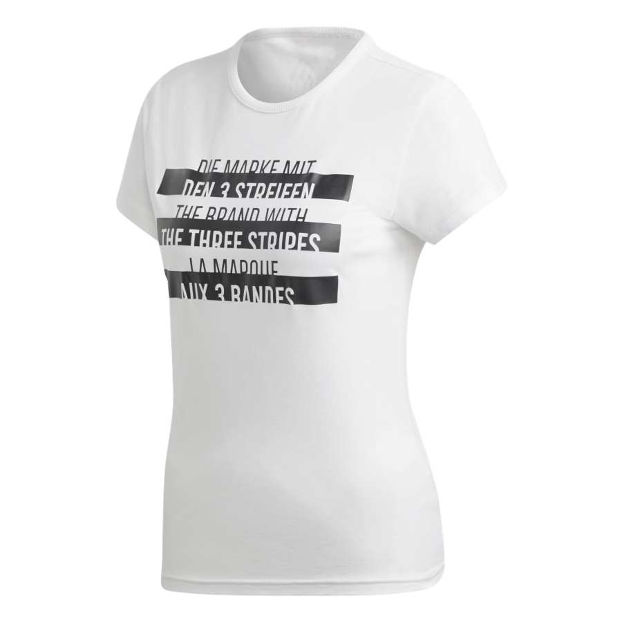 Adidas Adidas T Shirts Women's White Crew Neck Moderate