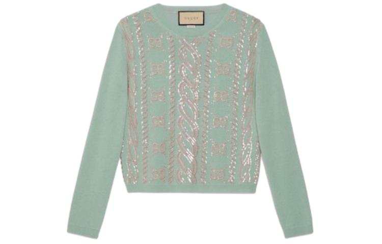 GUCCI SS24 Knitwear Women's Cyan