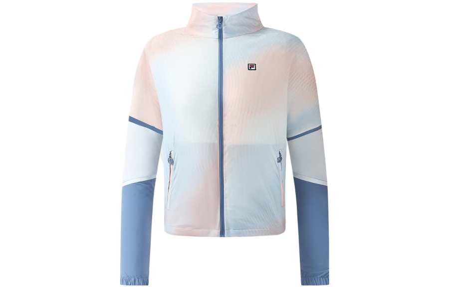 FILA Jackets Women's All Over Print Stand Collar Moderate Other
