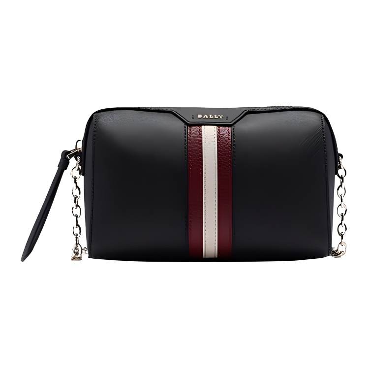 BALLY Cow Leather Handheld Crossbody Bag, Shoulder Bag Mini Women's Black