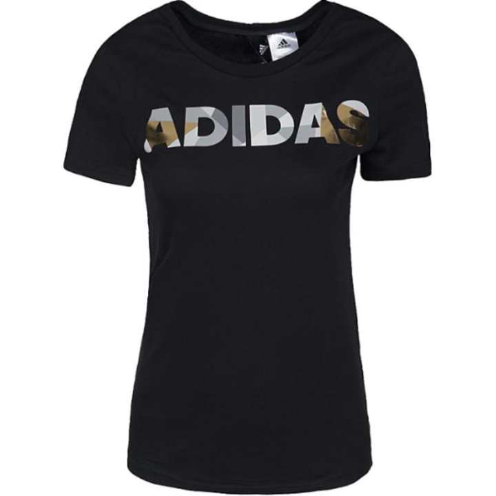 Adidas Adidas T Shirts Women's Black Crew Neck Moderate