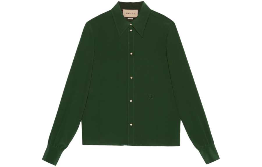 GUCCI GUCCI Logo Embroidered Buttoned Shirt