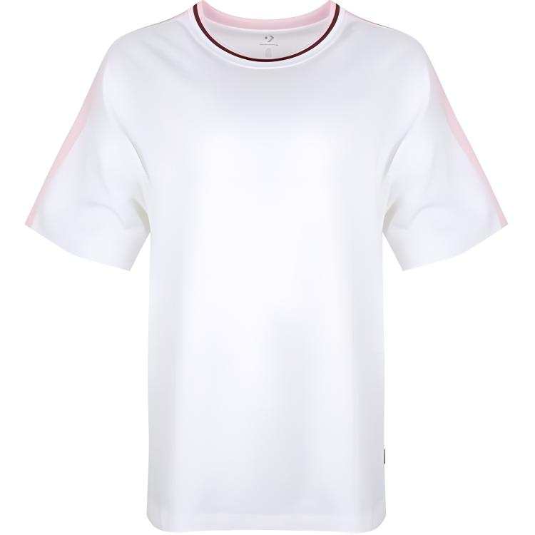 Converse Converse T Shirts Women's White Crew Neck Moderate