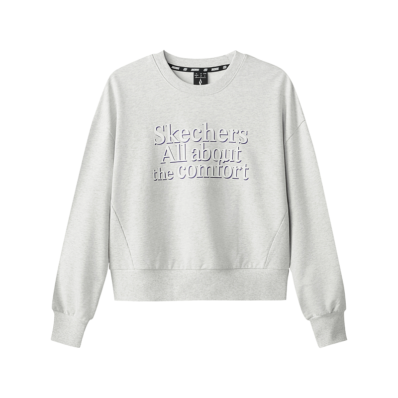 Skechers Sports Life Collection Sweatshirt Women's Light Heather Gray