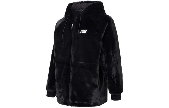 New Balance New Balance Jackets Women's Black Hooded Thickened Other
