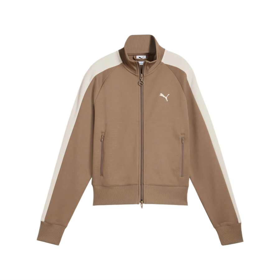 PUMA Jackets Women's Brown Stand Collar Moderate Other