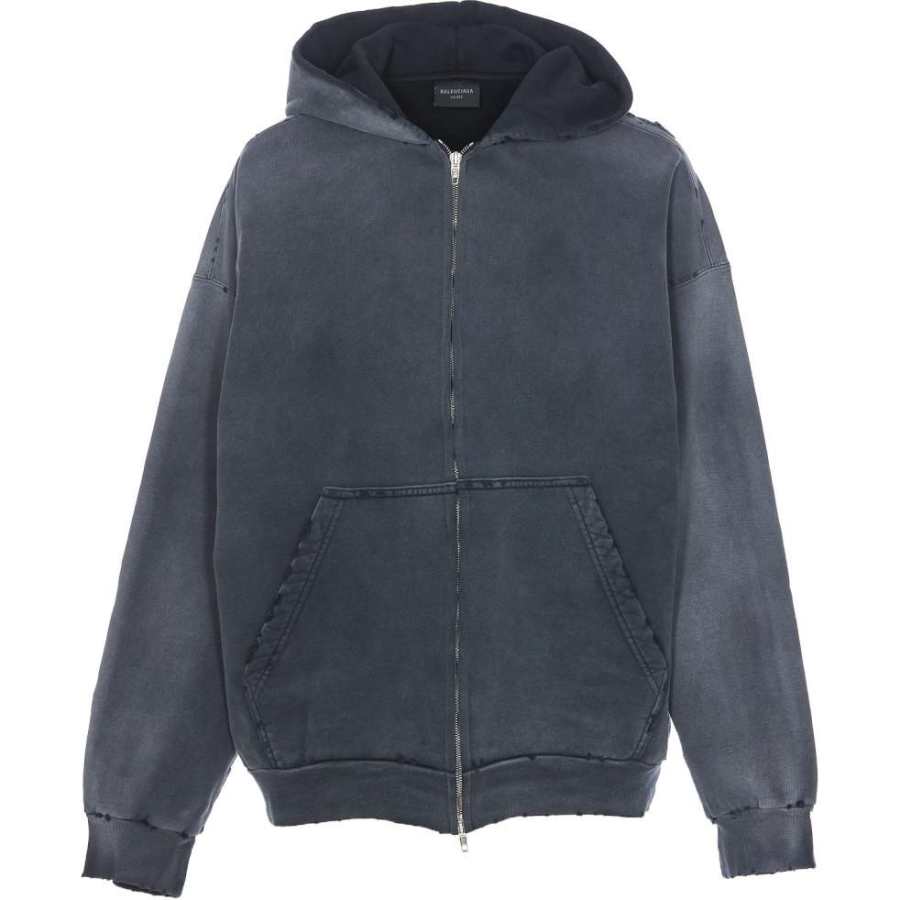 Balenciaga Graphic Printed Zip Up Hoodie