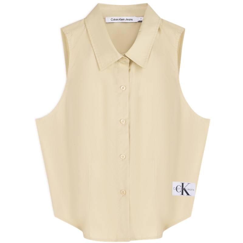 CALVIN KLEIN Shirt Women's Soybean Juice Yellow