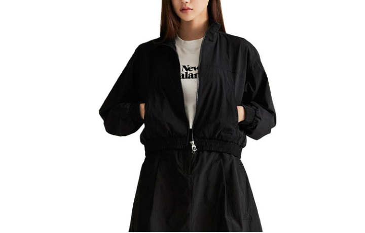 New Balance New Balance Jackets Women's Black Stand Collar Moderate Other
