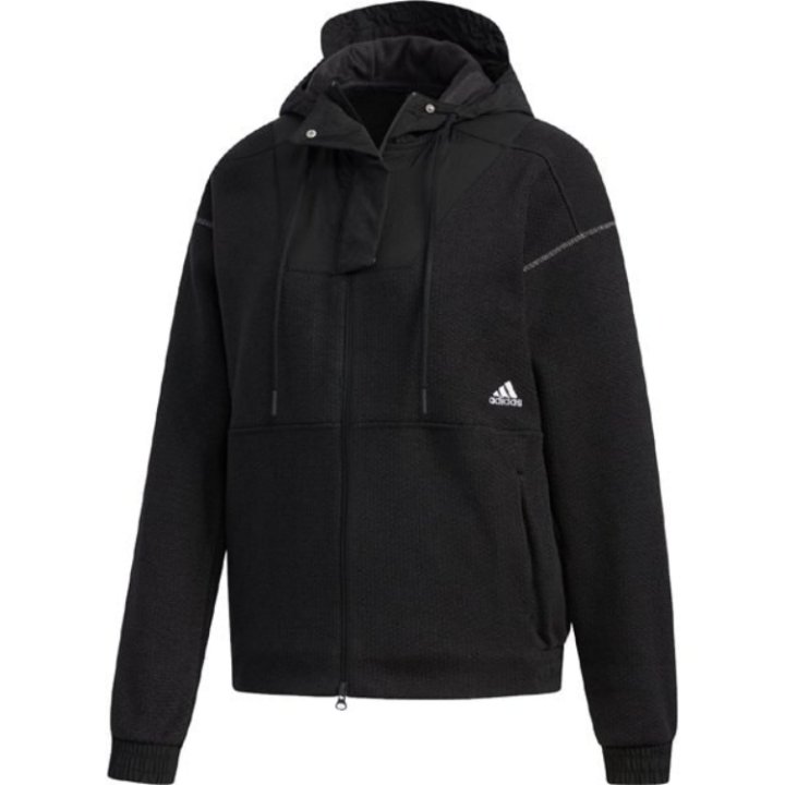 Adidas Adidas Knitwear Women's Black Hooded Moderate