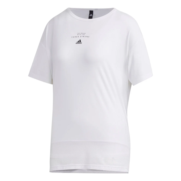 Adidas Adidas T Shirts Women's White Crew Neck Moderate