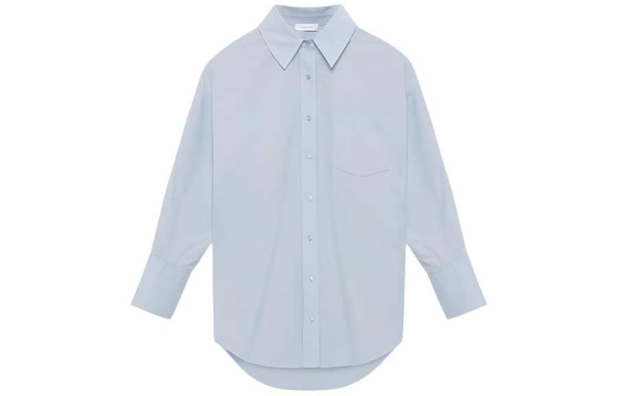 Anine Bing high-low hem long-sleeve shirt