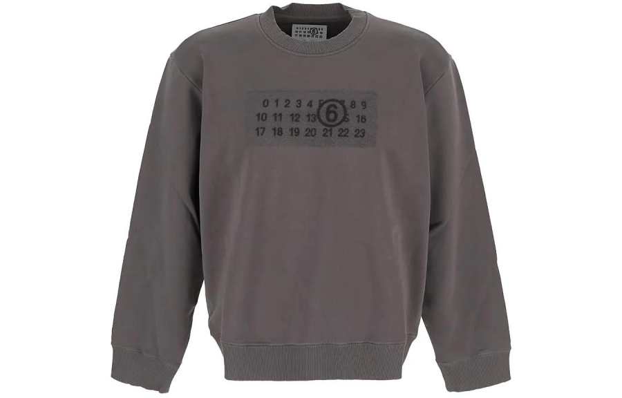 MM6 Maison Margiela Numbers Motif Crewneck Sweatshirt