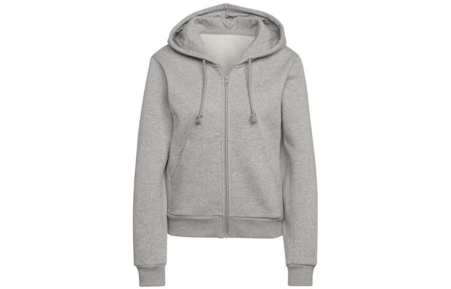 Adidas Adidas All Szn Fleece Full Zip Hoode Medium Grey Heather