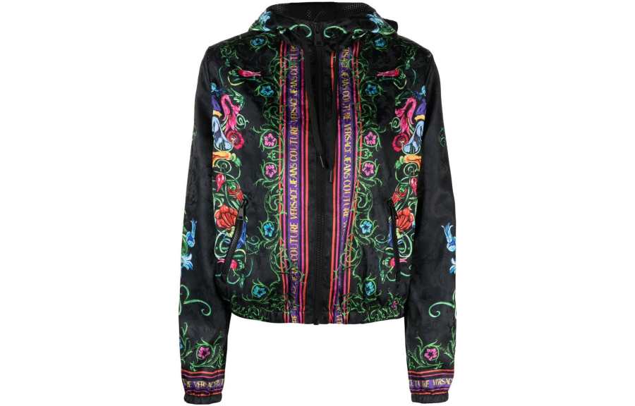 VERSACE JEANS COUTURE Jackets Women's Black Hooded Moderate Other