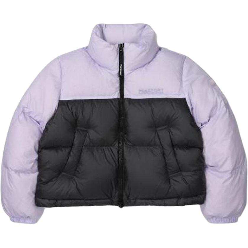 FILA Down Jackets Women's Black Purple Stand Collar Moderate Other