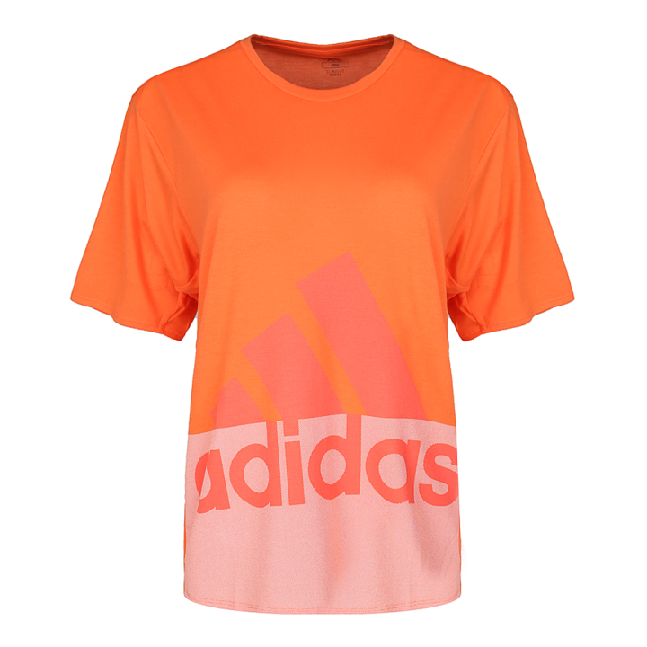 Adidas Adidas T Shirts Women's Orange Crew Neck Moderate