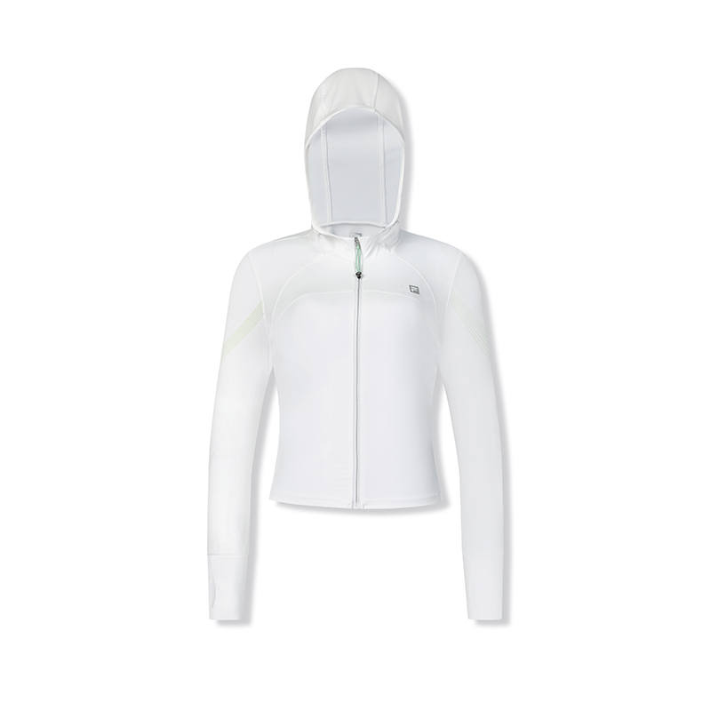 FILA Jackets Women's Jade White Hooded Moderate