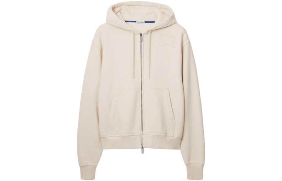 Burberry logo-appliqué cotton hoodie
