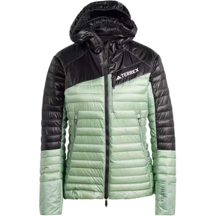 Adidas Adidas TERREX TECHROCK DOWN HOODED JACKET Jackets & Coats Women's Silver Green