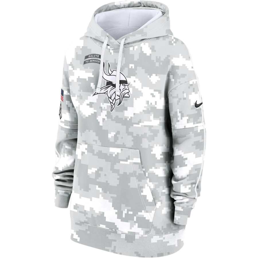 Nike Nike Minnesota Vikings Salute To Service Primary Edge Club Women's Nike Nfl Pullover Hoodie
