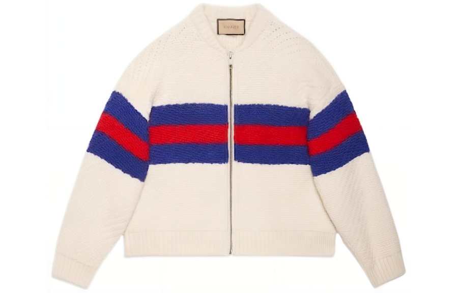 GUCCI Zip-Up Knitted Cardigan