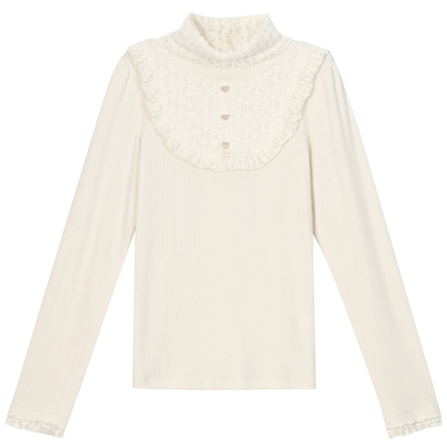 SNBL T Shirts Women's Beige Turtleneck Moderate