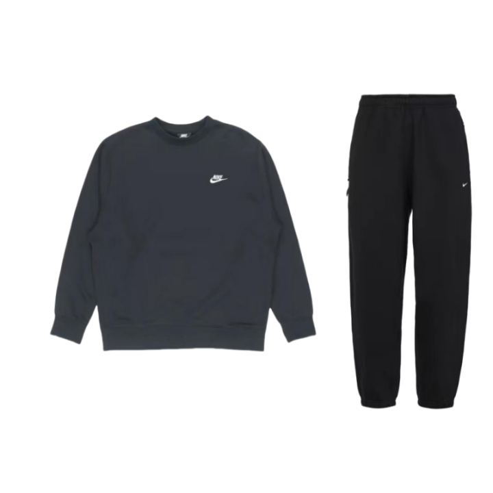 Nike Nike Casual Sportswear Unisex Marine Blue/Black Crew Neck Moderate