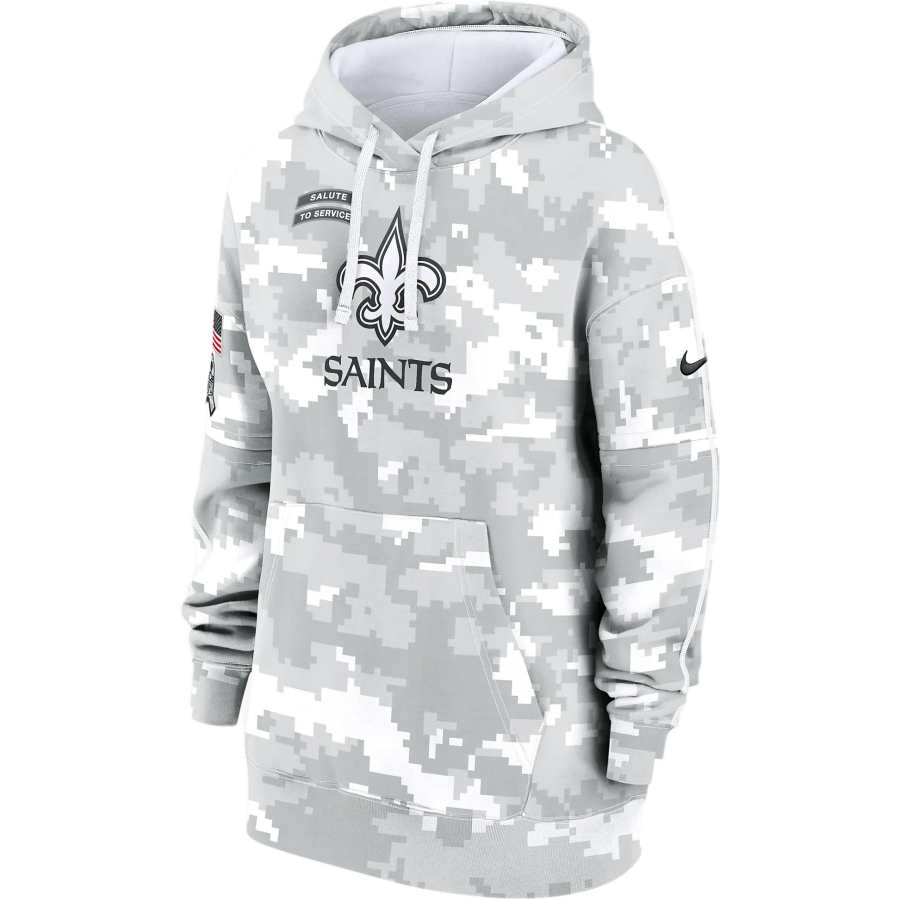 Nike Nike New Orleans Saints Salute To Service Primary Edge Club Women's Nike Nfl Pullover Hoodie