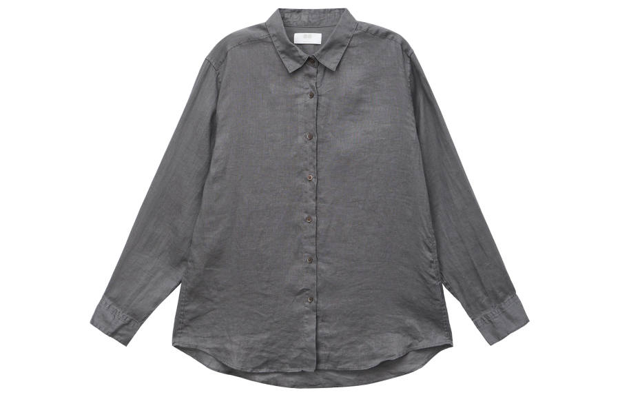 UNIQLO Shirt Women's Asphalt Gray