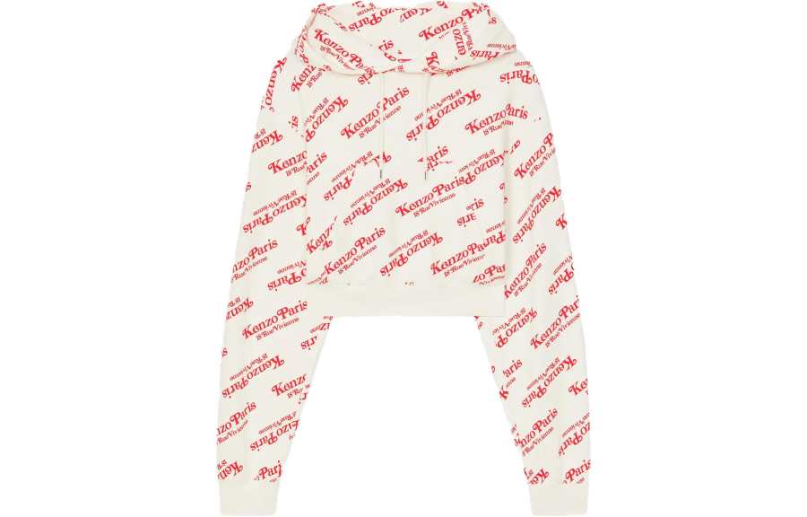 KENZO All Over Logo Printed Hoodie