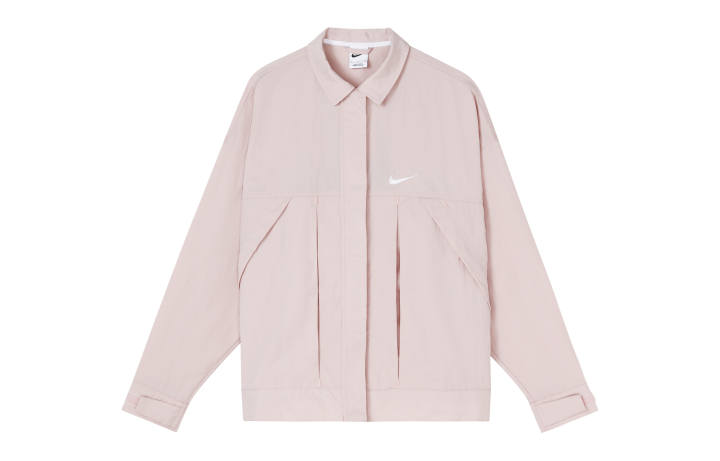 Nike Nike Women's Zip-Up Woven Loose Fit Collared Jacket Pink