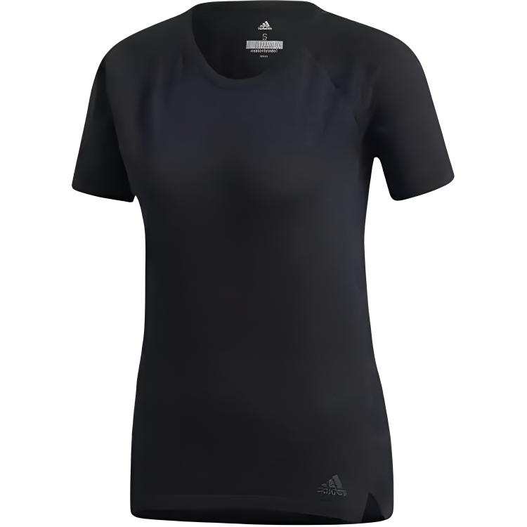 Adidas Adidas T Shirts Women's Black Crew Neck Moderate