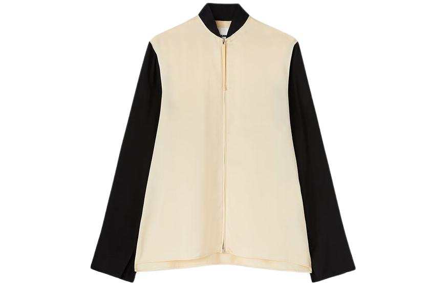 JIL SANDER JIL SANDER Panelled Zip-up Satin Shirt