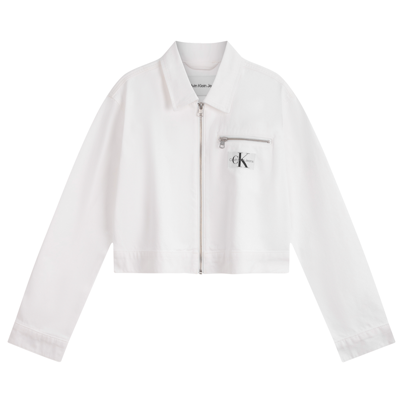 CALVIN KLEIN Jacket Women's White Denim