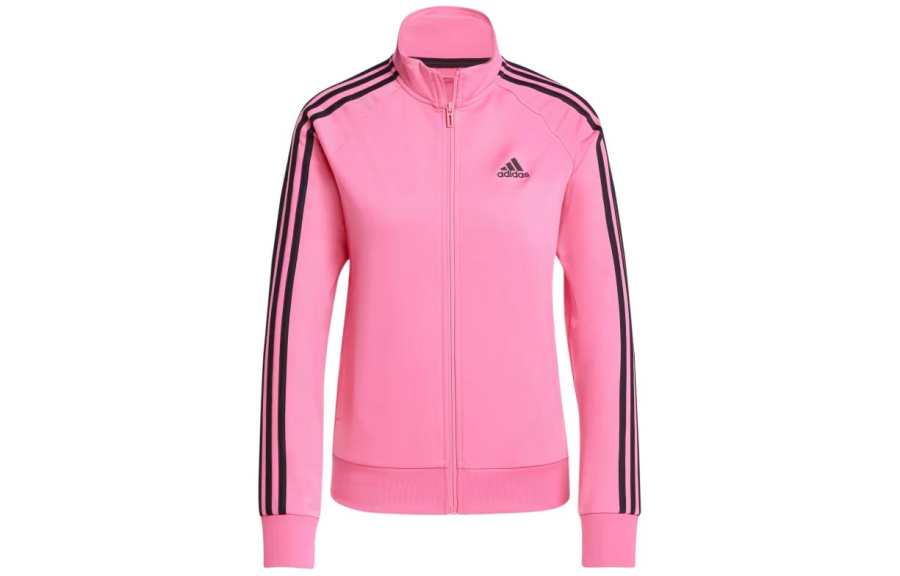 Adidas Adidas Primegreen Essentials Warm Up Slim 3 Stripes Track Jacket Jackets & Coats Women's Pink