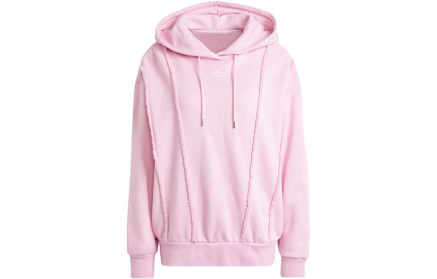 Adidas Originals DISTRESSED HOODIE Sweatshirt Women's Pink