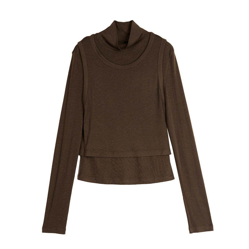 ELLE T Shirts Women's Turtleneck Moderate Other