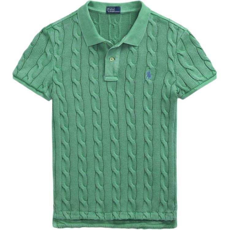 Polo Ralph Lauren SS25 Polo Shirt Slim Fit Women's Medium Green