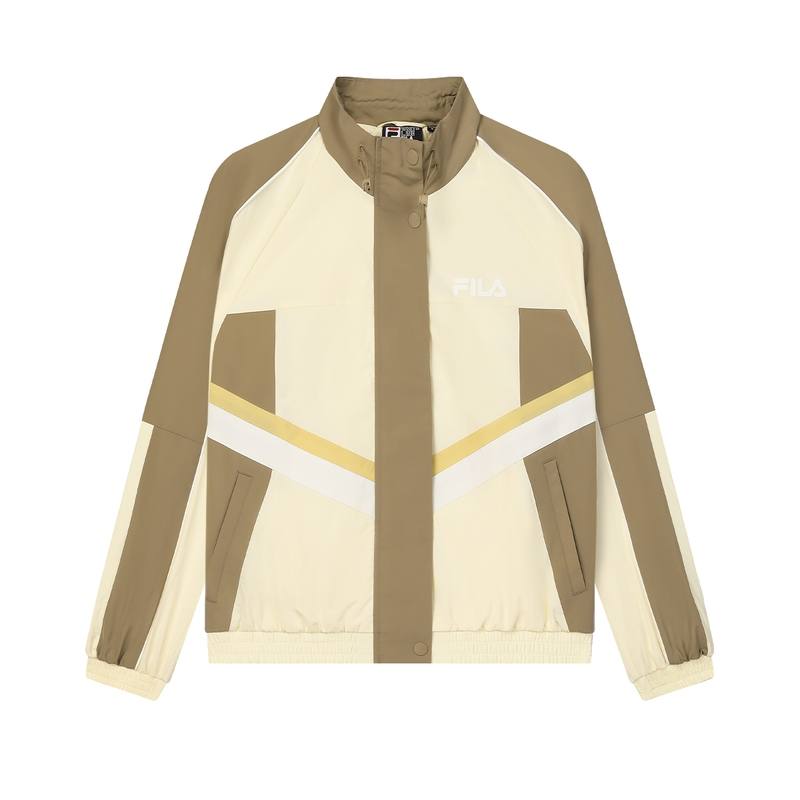 FILA Jackets Women's Light Dark Yellow Stand Collar Moderate Other