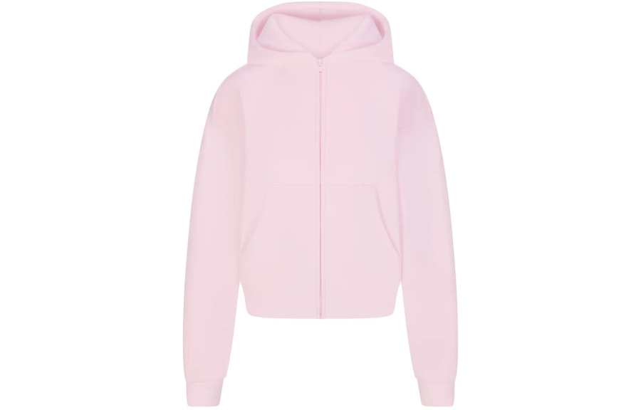 skims SS24 COTTON FLEECE CLASSIC ZIP UP HOODIE