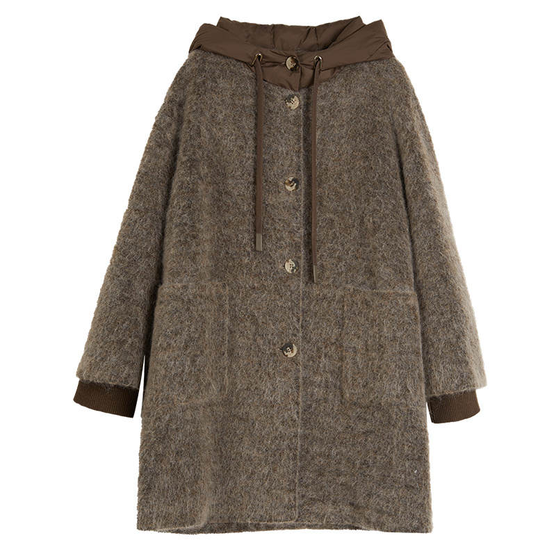 ELLE Jackets Women's Hooded Thickened Other