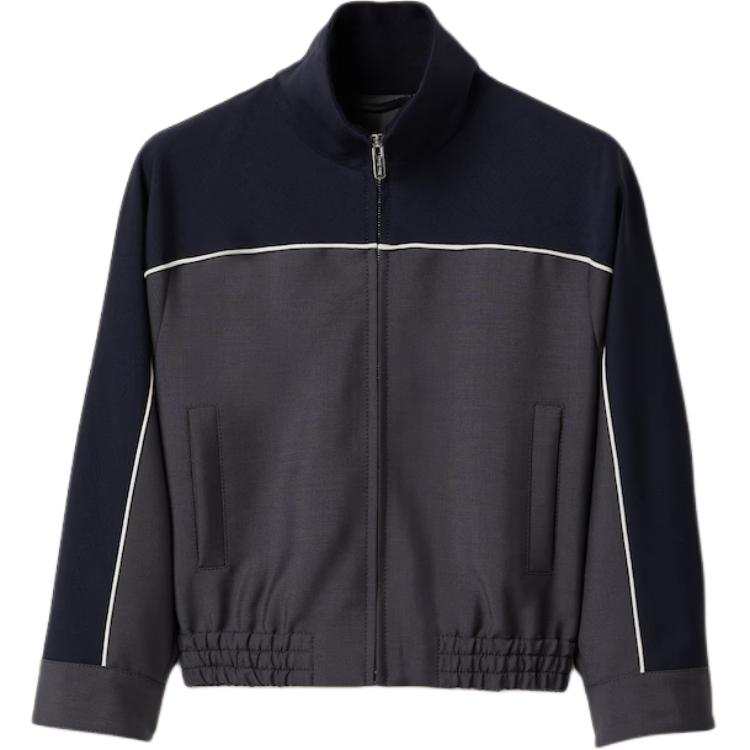 MIU MIU Kid Mohair Jacket 'Hematite/Navy'
