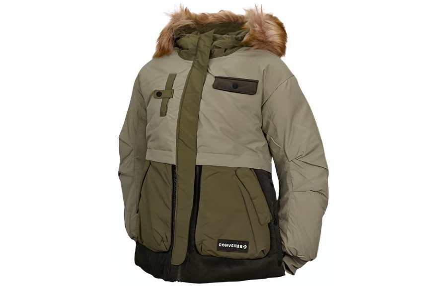 Converse Converse Down Jacket Women's Army Green