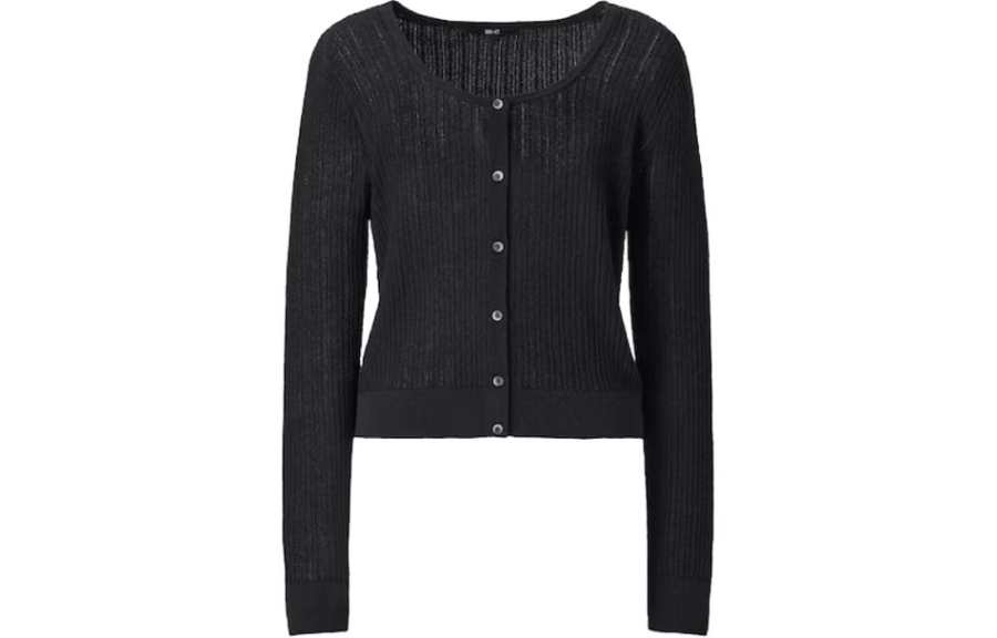 UNIQLO C Collection Knitwear Women's Black Crew Neck Moderate