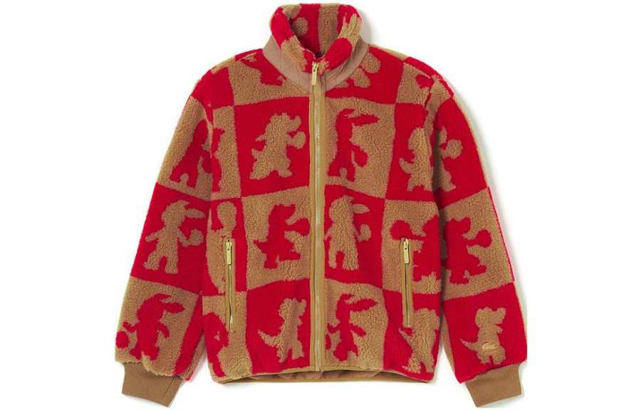 LACOSTE LACOSTE Jackets Women's Red Stand Collar Moderate Other